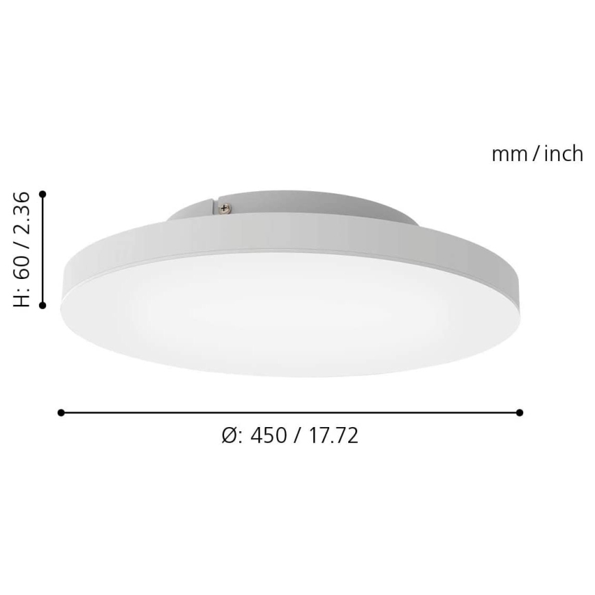 Eglo - LED RGB dimmelhető mennyezeti lámpa ROMAO-C LED / 33W / 230V + távirányító