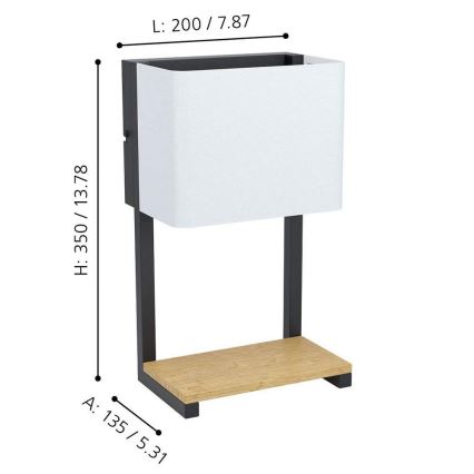 Eglo - LED Fali lámpa LED/5,4W/230V