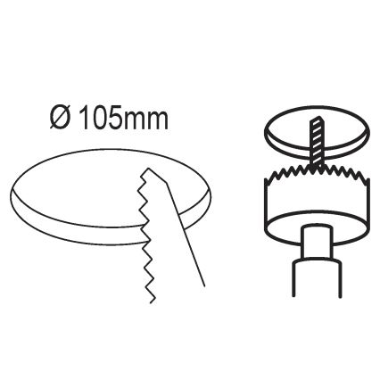 Eglo - LED beépíthető lámpa LED/5,5W/230V átm. 11,7 cm