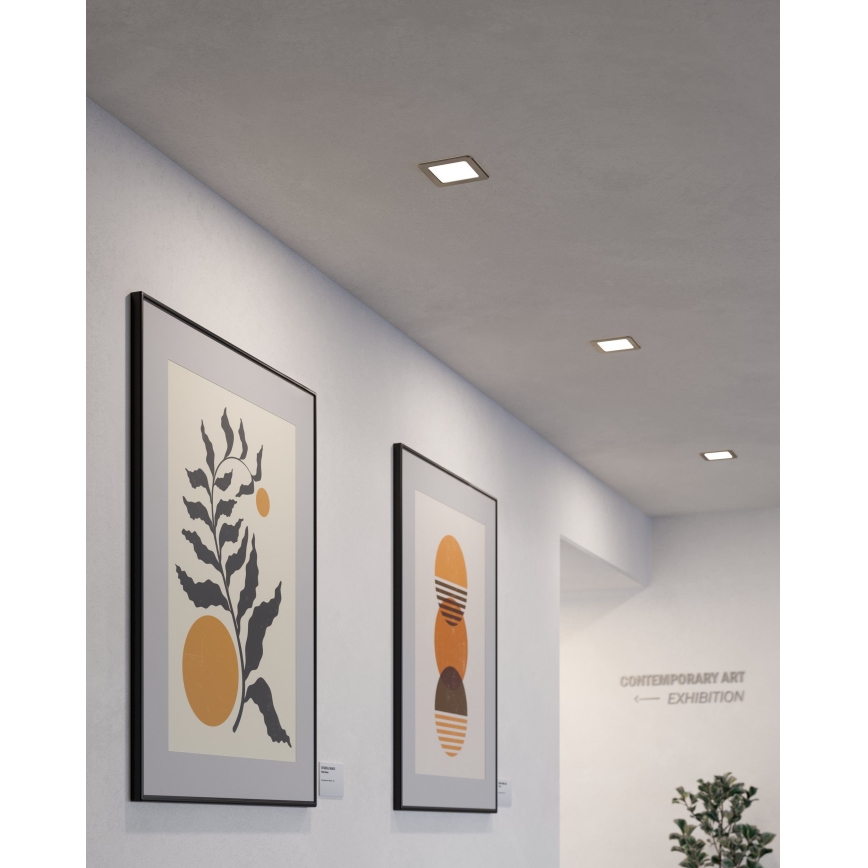 Eglo - LED süllyesztett mennyezeti lámpa LED/5,5W/230V 11,7x11,7 cm