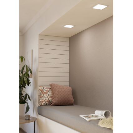 Eglo - LED süllyesztett mennyezeti lámpa LED/10,5W/230V 16,6x16,6 cm