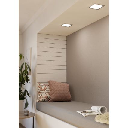 Eglo - LED beépíthető mennyezeti lámpa LED/10,5W/230V 16,6x16,6 cm