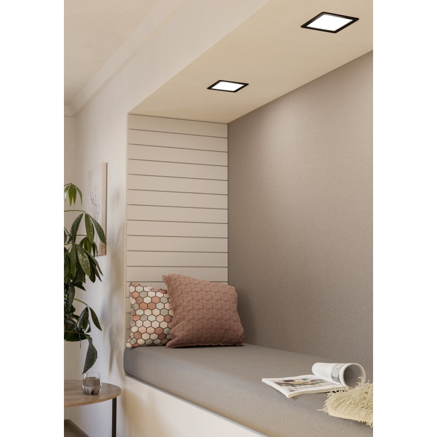 Eglo - LED beépíthető lámpatest LED/10,5W/230V 16,6x16,6 cm