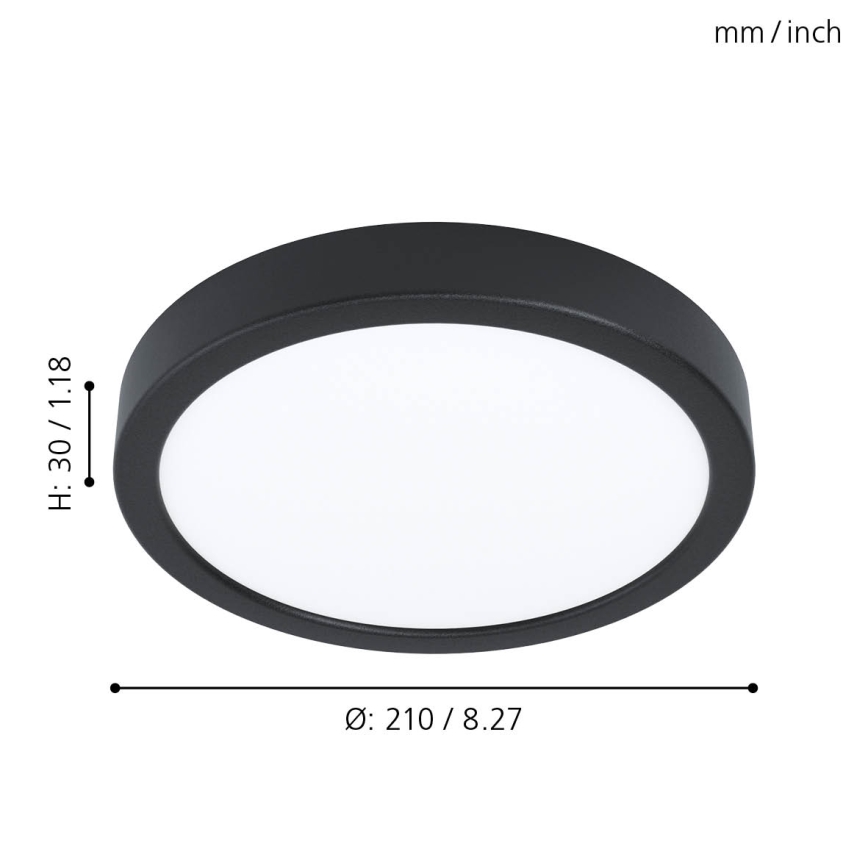 Eglo - LED mennyezeti lámpatest LED/16,5W/230V átm. 21 cm