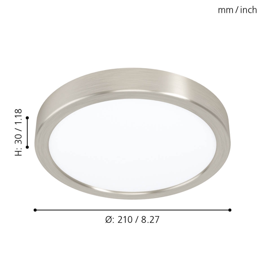 Eglo - LED mennyezeti lámpa LED/16,5W/230V átm. 21 cm