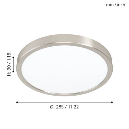 Eglo 99232 - LED mennyezeti lámpa FUEVA 5 LED/20W/230V átm. 28,5 cm