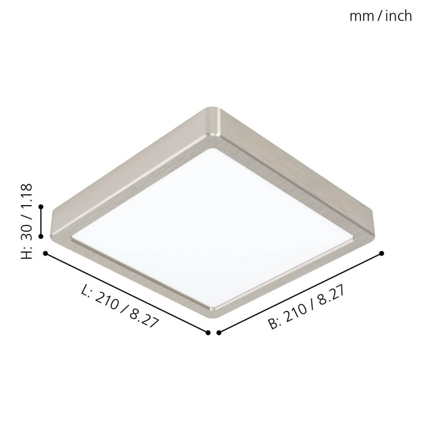 Eglo - LED mennyezeti lámpatest LED/16,5W/230V 21x21 cm