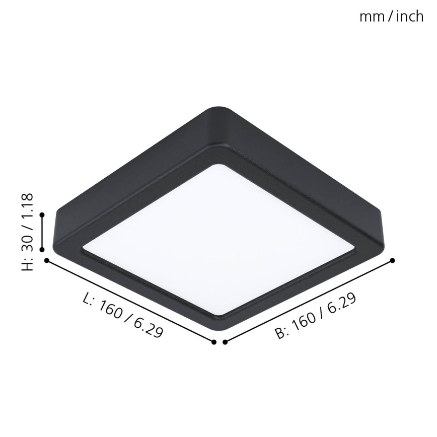Eglo - LED mennyezeti lámpatest LED/10,5W/230V 16x16 cm