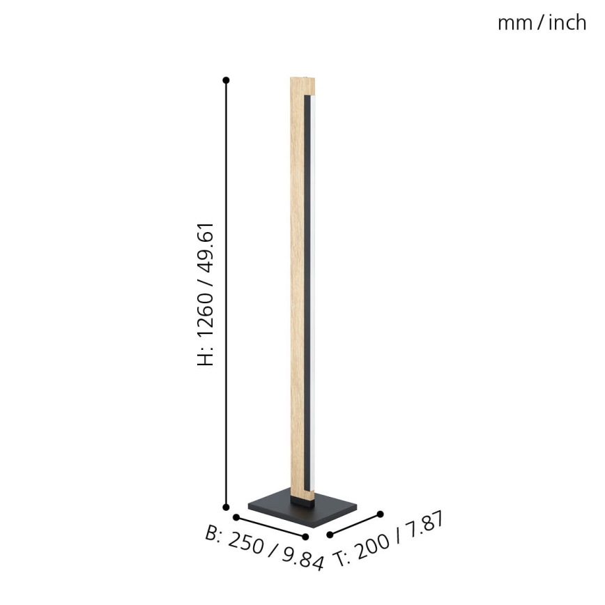 Eglo - LED Dimmelhető érintős állólámpa CAMACHO LED/22W/230V