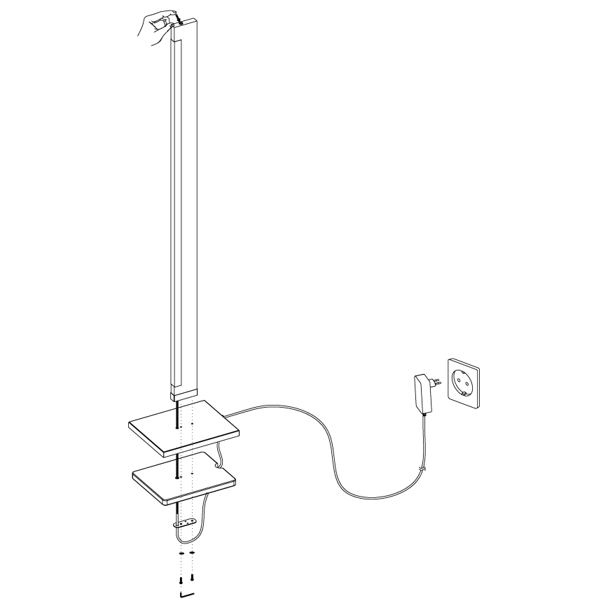 Eglo - LED Dimmelhető érintős állólámpa CAMACHO LED/22W/230V