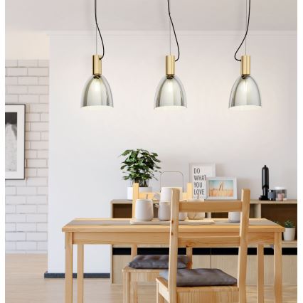 Eglo - Csillár zsinóron 3xE27/40W/230V