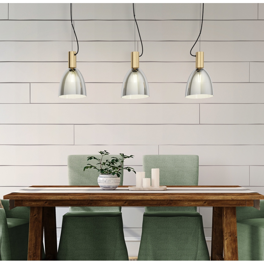 Eglo - Csillár zsinóron 3xE27/40W/230V