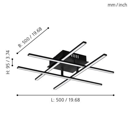 Eglo - LED Mennyezeti lámpa LED/5,2W/230V