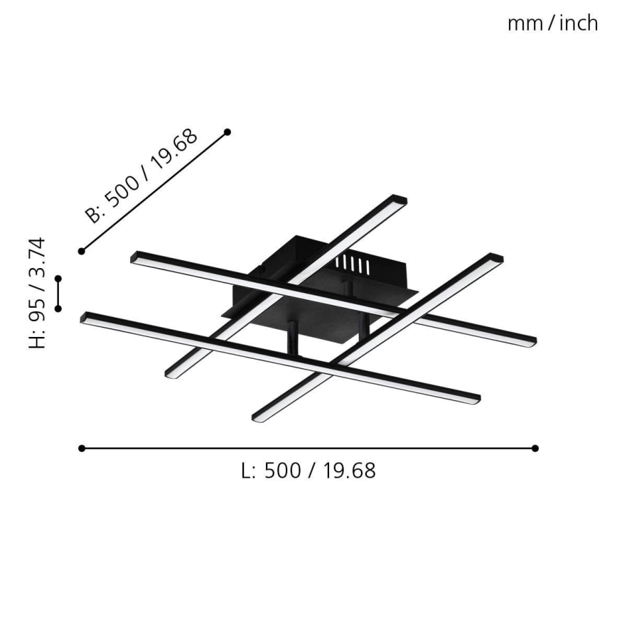 Eglo - LED Mennyezeti lámpa LED/5,2W/230V