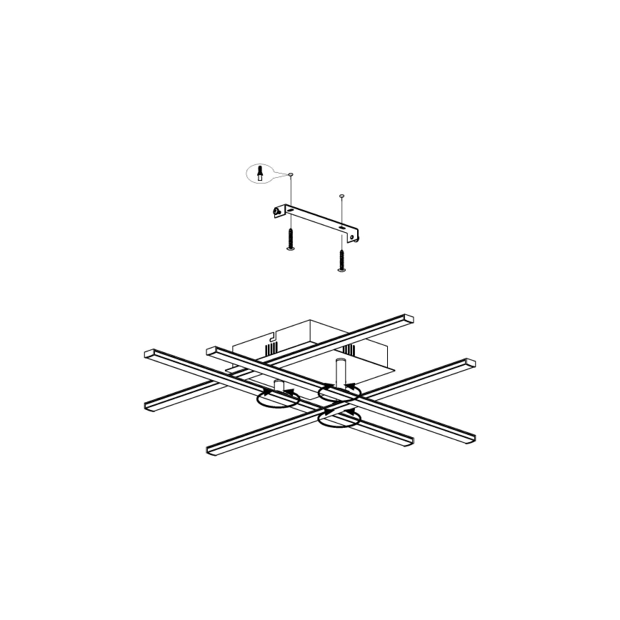 Eglo - LED Mennyezeti lámpa LED/5,2W/230V