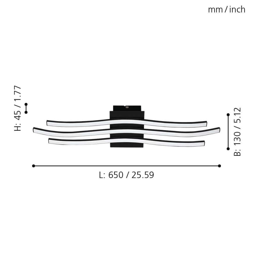 Eglo - LED Mennyezeti lámpa LED/21W/230V