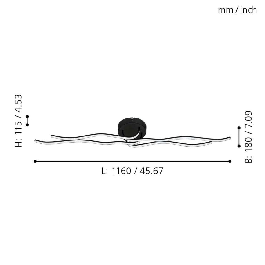 Eglo - LED Mennyezeti lámpa LED/36W/230V