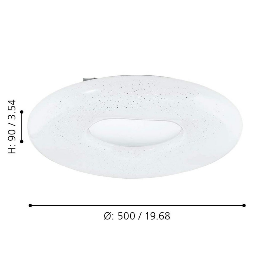 Eglo - LED dimmelhető mennyezeti lámpa LED/24W/230V + távirányító