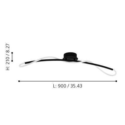 Eglo - LED Mennyezeti lámpa LED/20W/230V