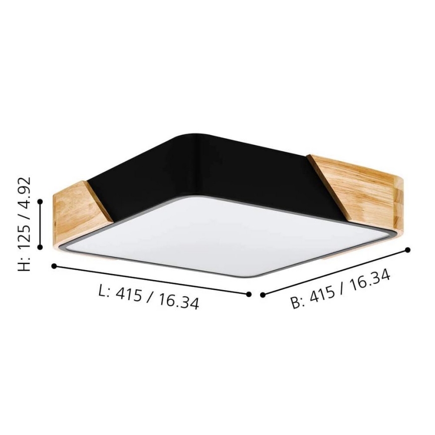 Eglo - Mennyezeti lámpa 2xE27/28W/230V