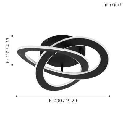 Eglo 99395 - ROLIMARE LED mennyezeti lámpa, 35 W, 230 V