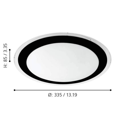 Eglo - LED Mennyezeti lámpa LED/18W/230V