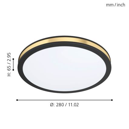 Eglo - LED Mennyezeti lámpa LED/11W/230V