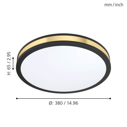 Eglo - LED Mennyezeti lámpa LED/24W/230V