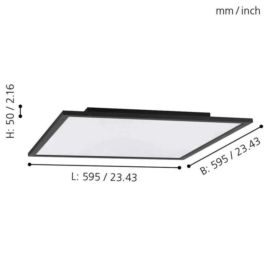 Eglo - LED RGB dimmelhető mennyezeti lámpa SALOBRENA-C LED/30,5W/230V + távirányító