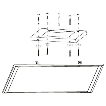 Eglo - LED RGB dimmelhető mennyezeti lámpa SALOBRENA-C LED/30,5W/230V + távirányító