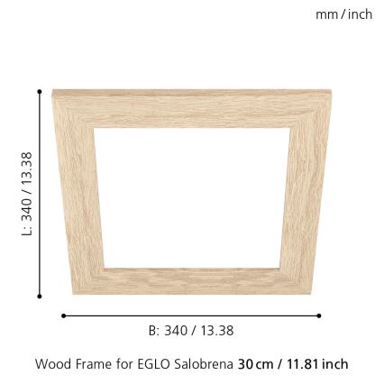Eglo 99421 - Keret SALOBRENA mennyezeti lámpához 300x300 mm