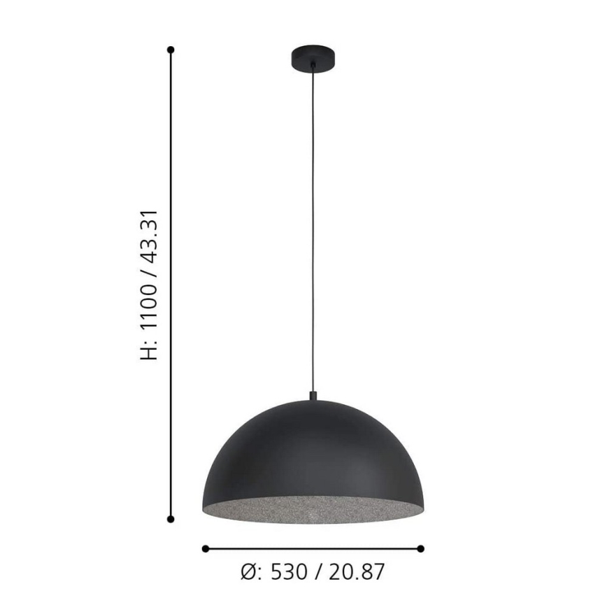 Eglo - Csillár zsinóron 1xE27/40W/230V