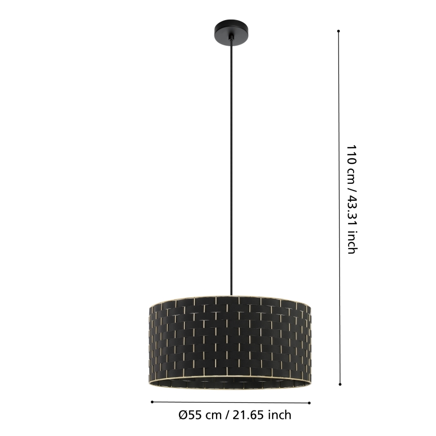 Eglo - Csillár zsinóron 1xE27/40W/230V á. 55 cm