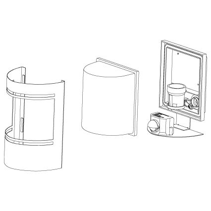 Eglo - Kültéri fali lámpa 1xE27/40W/230V IP44