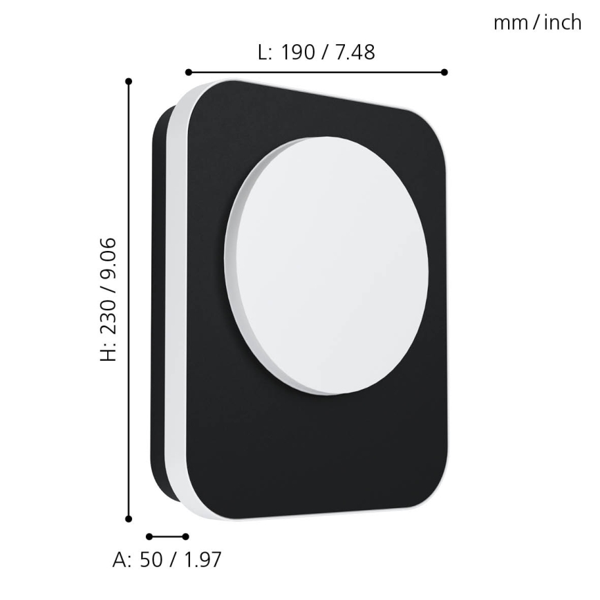 Eglo - LED Kültéri fali lámpa LED/9W/230V IP44