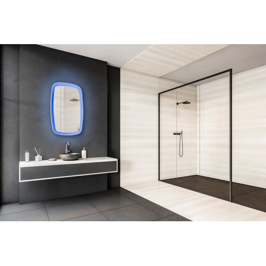 Eglo 99588 - LED RGBW dimmelhető fürdőszobai tükör beépített háttérvilágítással 20W/230V IP44