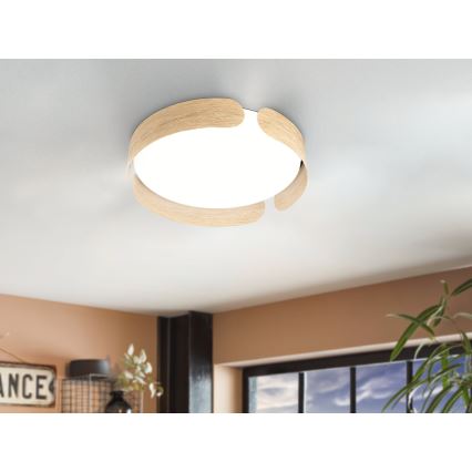 Eglo - LED mennyezeti lámpa LED/20W/230V, átm. 37 cm, bézs
