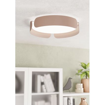 Eglo - LED mennyezeti lámpa LED/20W/230V, átmérő 37 cm, barna