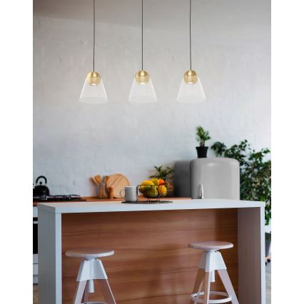 Eglo - LED Csillár zsinóron 3xGU10/4,5W/230V