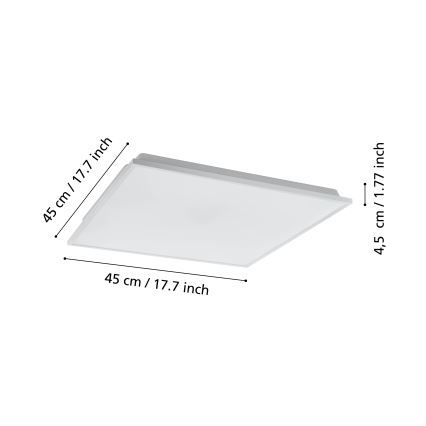 Eglo - LED Dimmelhető mennyezeti lámpa LED/22W/230V 2700-6500K ZigBee