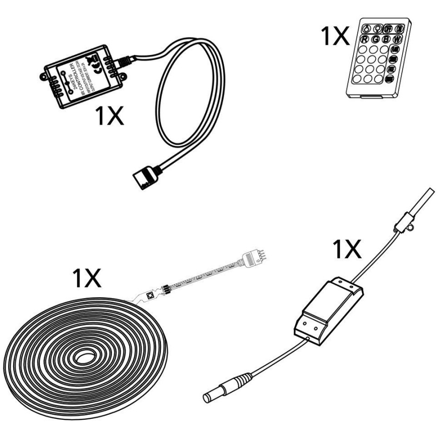 Eglo - LED Dimmelhető szalag 2m LED/9,2W/24/230V 2700-6500K + távirányító