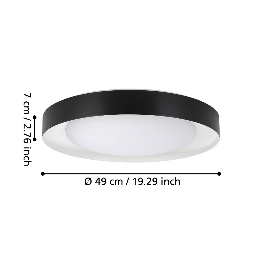 Eglo - LED Dimmelhető mennyezeti lámpa LED/24W/230V 3000-6500K + távirányító