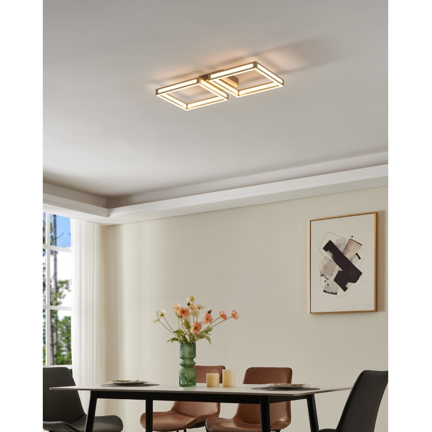 Eglo - LED Mennyezeti lámpa 2xLED/11,2W/230V matt króm