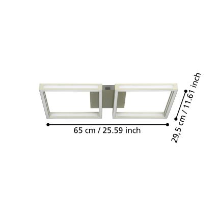Eglo - LED Mennyezeti lámpa 2xLED/11,2W/230V matt króm