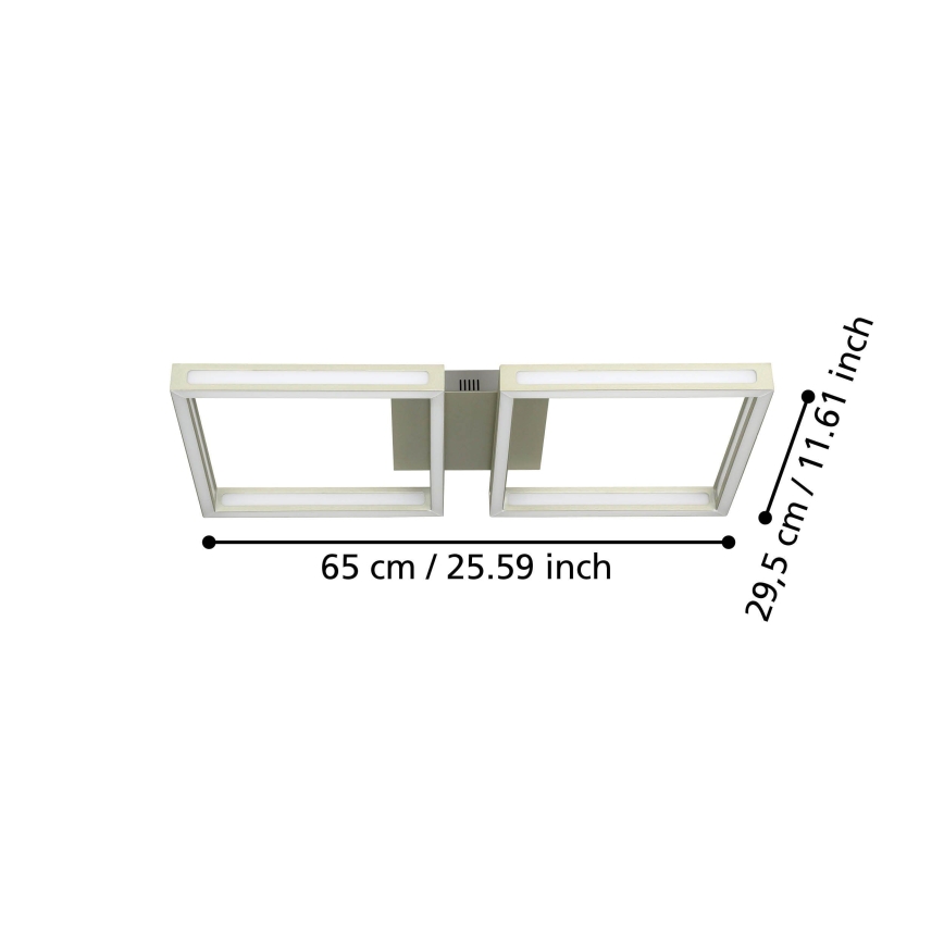 Eglo - LED Mennyezeti lámpa 2xLED/11,2W/230V matt króm