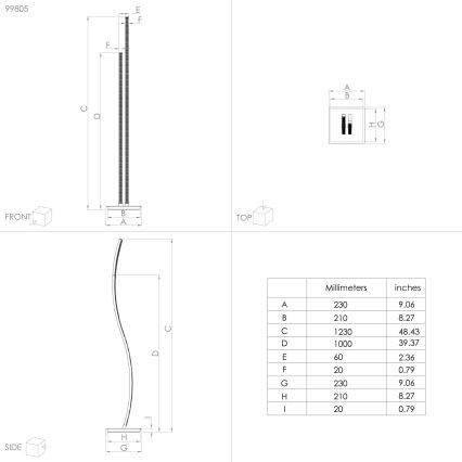 Eglo - LED Állólámpa LED/8W/230V