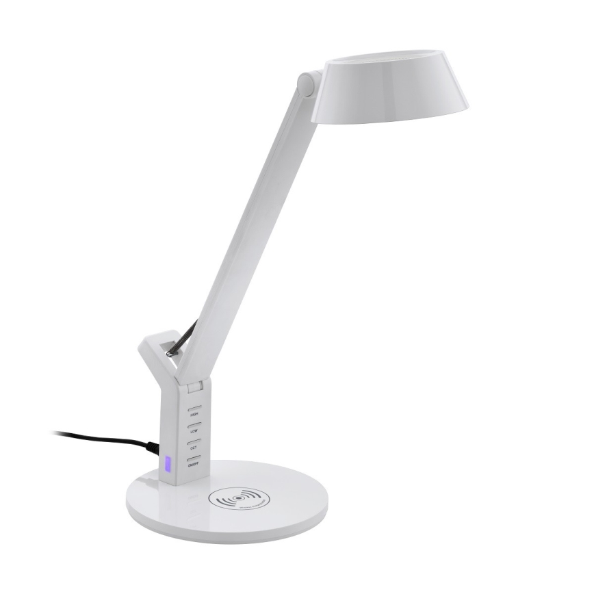 Eglo - LED Dimmelhető érintős asztali lámpa vezeték nélküli töltéssel LED/4,8W/230V fehér