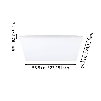 Eglo - LED Mennyezeti lámpa LED/31,5W/230V