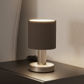 Eglo - Asztali lámpa 1xE14/40W/230V barna/matt króm