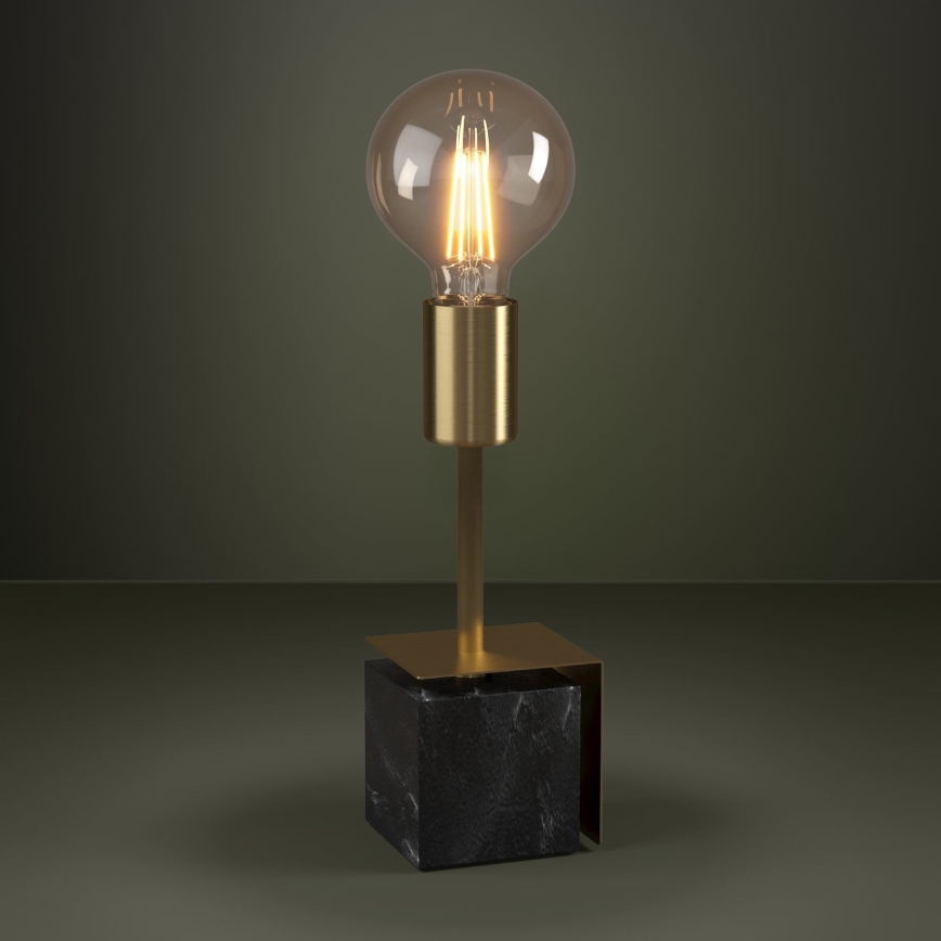 Eglo - Asztali lámpa 1xE27/40W/230V arany/fekete márvány